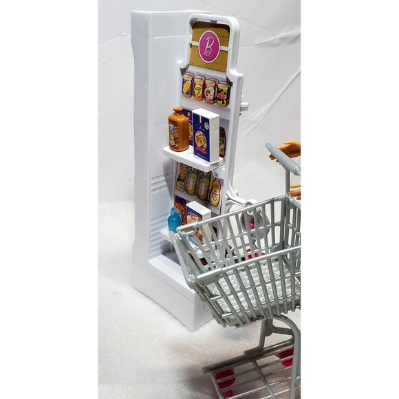 ​Barbie Supermarket Set w/ Doll, Working Features and 25 Pieces! Complete Set - Picture 16 of 16
